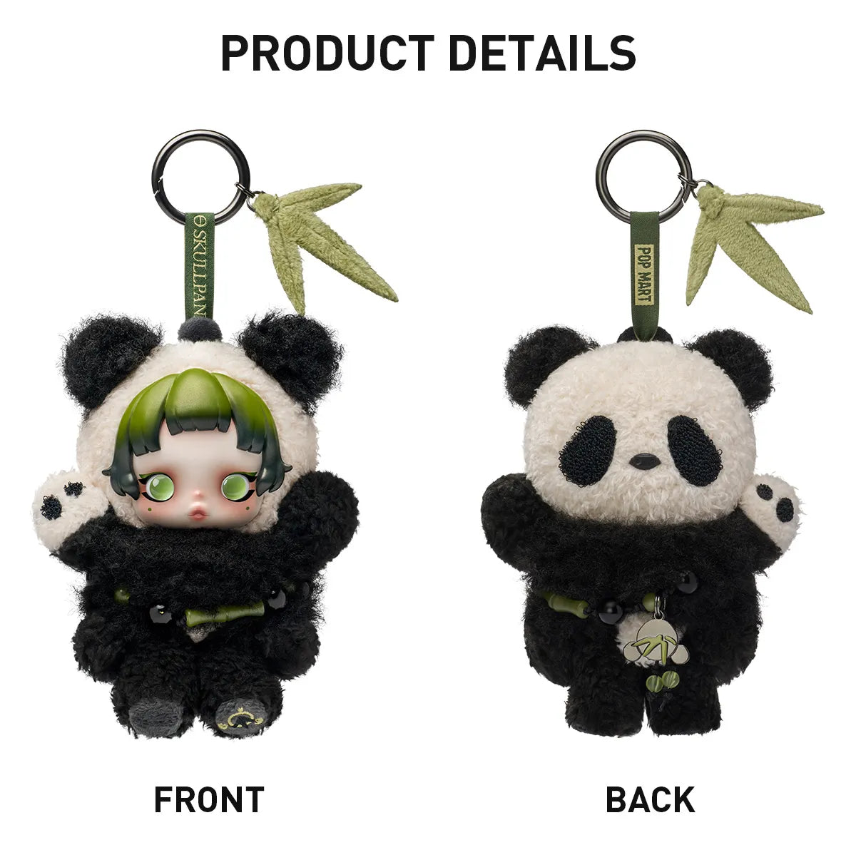SKULLPANDA Lazy Panda Plush Doll Pendant