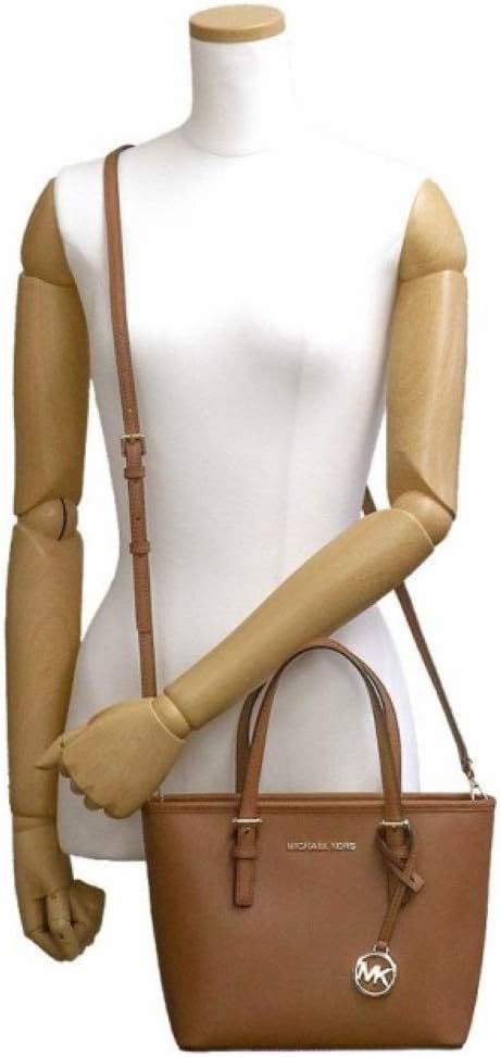 MK - Jet Set Travel Extra-Small Saffiano Leather Top-Zip Tote Bag