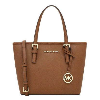 MK - Jet Set Travel Extra-Small Saffiano Leather Top-Zip Tote Bag