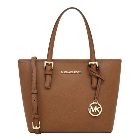 MK - Jet Set Travel Extra-Small Saffiano Leather Top-Zip Tote Bag