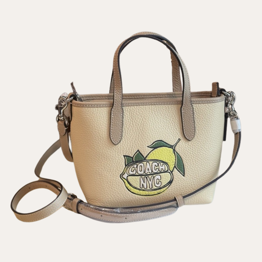 COACH – City Mini Tote Bag (Lemon) NWT